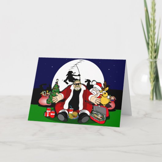 Bubba Claus Feestdagen Kaart (Voorkant)