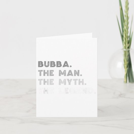 Bubba de man de mythe de legende Cool Bubba Tank Kaart (Voorkant)
