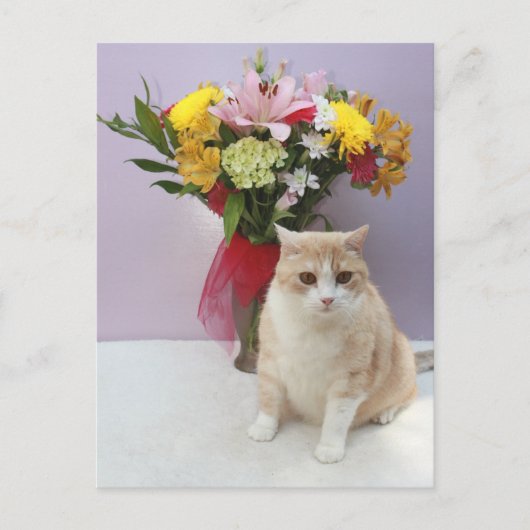 Bubba door bloemen briefkaart (Voorkant)
