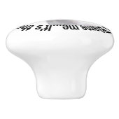 Bubba Goat Geef me niet de schuld Keramische Knop (Zijkant)