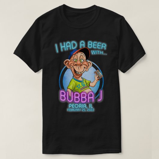 Bubba J Peoria, IL T-shirt (Design voorkant)