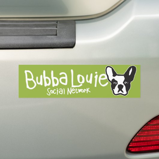 Bubba Louie Social Network Bumpersticker (Op auto)