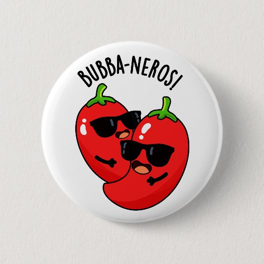 Bubba-neros Grappige Habanero Pun Ronde Button 5,7 Cm (Voorkant)