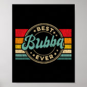 Bubba Ooit Retro Vaderdag Gift Poster (Voorkant)