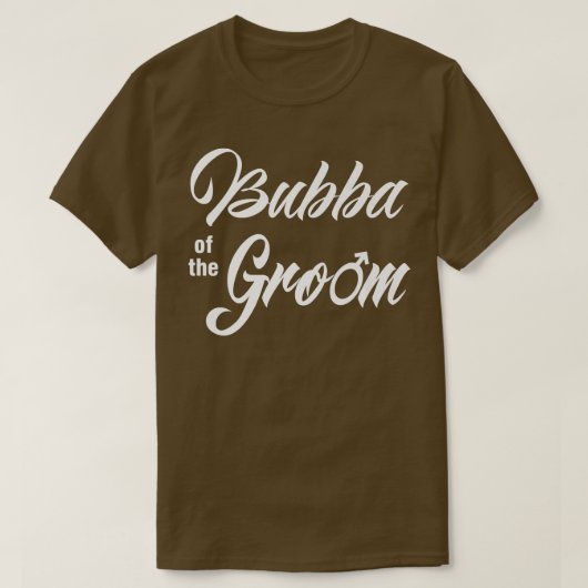 Bubba van de bruine bruiloft Partij Funny Matching T-shirt (Design voorkant)
