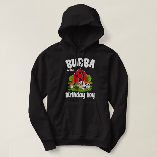 Bubba van de Verjaardagsjongen Boerderij Animal Bd Hoodie (Design voorkant)