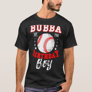 Bubba van het honkbalthema van de Birthday Boy Bda T-shirt