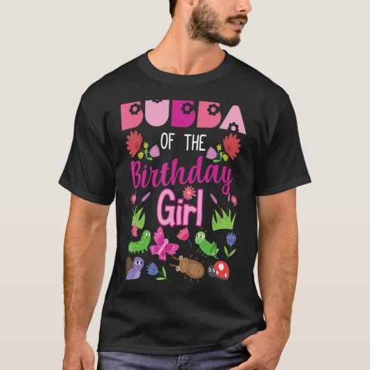 Bubba van het meisje van de geboorte, insect op de t-shirt (Voorkant)