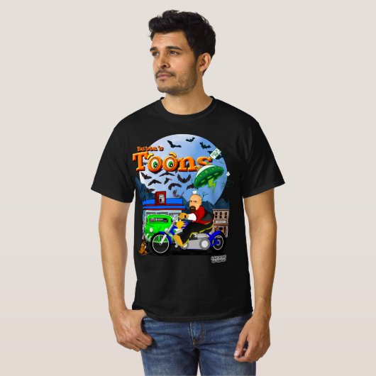 Bubba's Cartoon Biker T-shirt (Voorkant volledig)