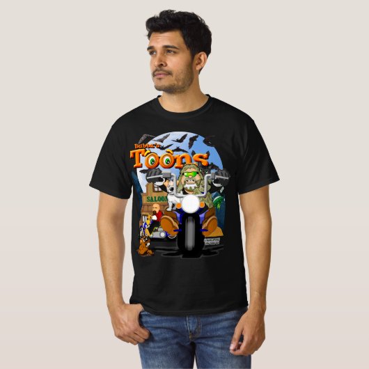 Bubba's Cartoon Biker T-shirt (Voorkant volledig)