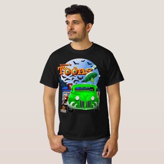 Bubba's Cartoon Hot Rod T-shirt (Voorkant volledig)