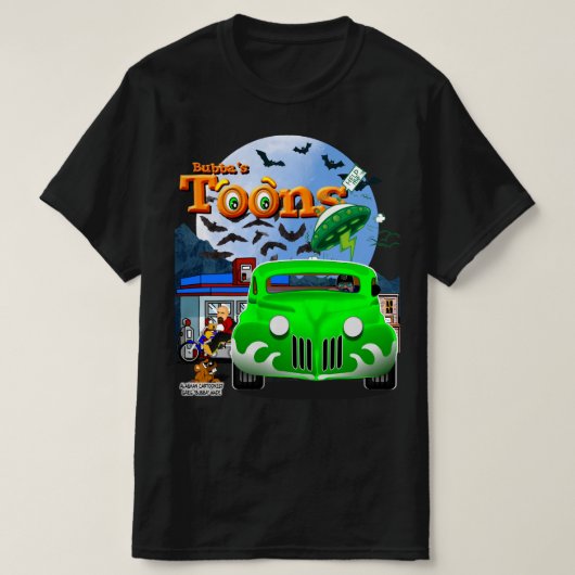 Bubba's Cartoon Hot Rod T-shirt (Design voorkant)