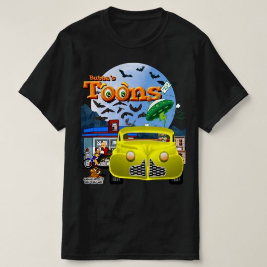 Bubba's Cartoon Hot Rod T-shirt (Design voorkant)