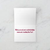 Bubba's Kerstwensen Feestdagen Kaart (Binnen)