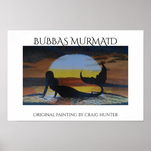 Bubbas mermaids poster (Voorkant)
