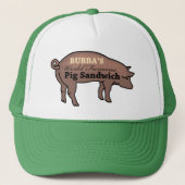Bubba's wereldberoemde varkenssandwich trucker pet (Voorkant)