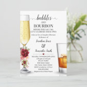 Bubbbles & Borboun voor ik verloving marsala doe Kaart (Staand voorkant)