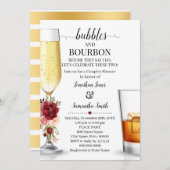 Bubbbles & Borboun voor ik verloving marsala doe Kaart (Voorkant / Achterkant)