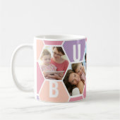 Bubbe 5 Foto bewerkt 5 Letter Honeycomb Koffiemok (Links)