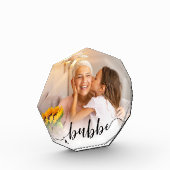 Bubbe Grandma Script Overlay Fotoblokken (Links)