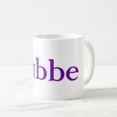 Bubbe Not Grandma Jewish Personalized Mug for her Koffiemok (Voorkant rechts)