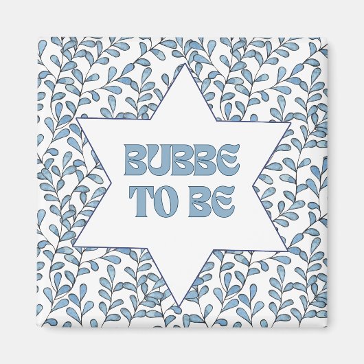 "Bubbe to Be" Grappig Nieuwe Oma Modern Joods Scha Magneet (Voorkant)
