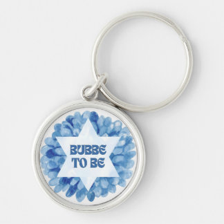 'Bubbe to Be' Grappige Nieuwe Joodse Oma Waterverf Sleutelhanger