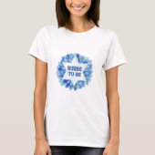 'Bubbe to Be' Grappige Nieuwe Joodse Oma Waterverf T-shirt (Voorkant)