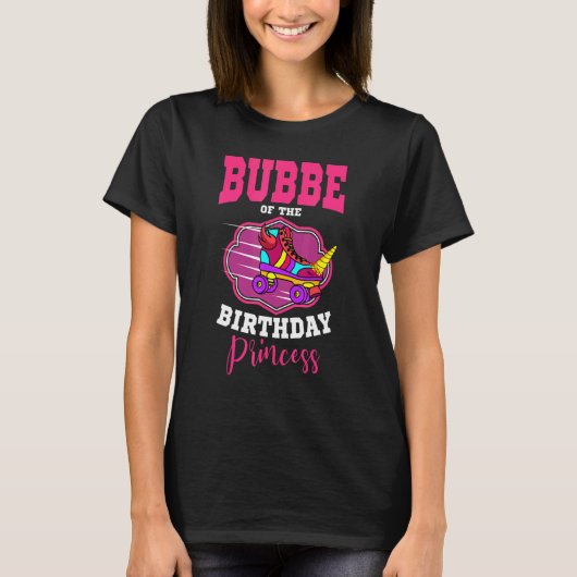 Bubbe van de Birthday Princess Roller Schaatsen Sk T-shirt (Voorkant)