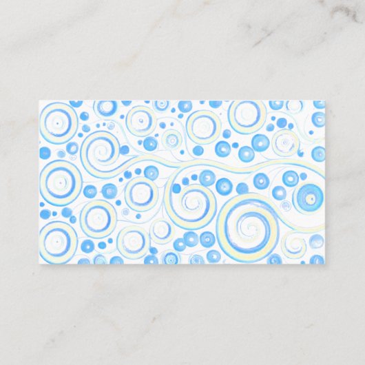 bubbel afbeelding visitekaartje (Achterkant)