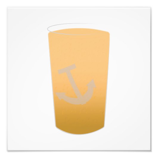 Bubbel afdrukken van bier foto afdruk (Voorkant)