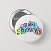 Bubbel Baby shower Ronde Button 5,7 Cm (Voorkant /achterkant)