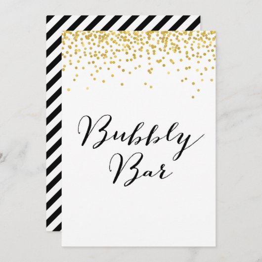 Bubbel balkformaat 5x7" kaart (Voorkant / Achterkant)