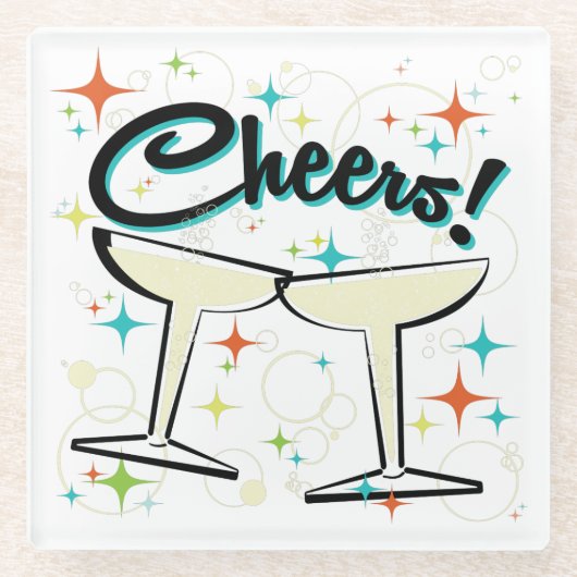 Bubbel een Go! Glazen Onderzetter (Voorkant)