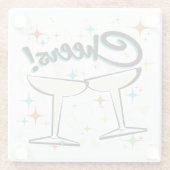 Bubbel een Go! Glazen Onderzetter (Achterkant)