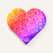 Bubbel en kleurrijk hart notitieboek (Voorkant)