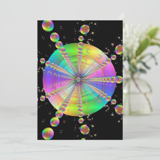 bubbel kaart (Staand voorkant)