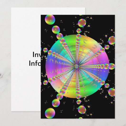 bubbel kaart (Voorkant / Achterkant)