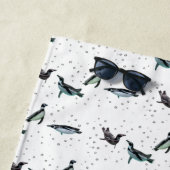 Bubbel Perguins Beach Towel (kies kleur) Strandlaken (In situ)