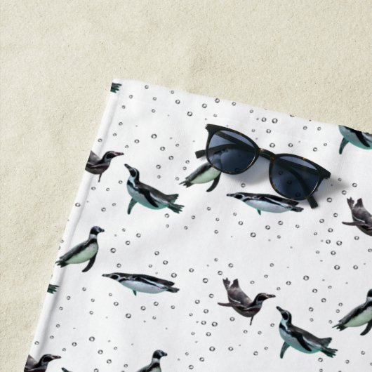 Bubbel Perguins Beach Towel (kies kleur) Strandlaken (In situ)
