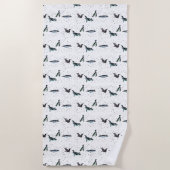 Bubbel Perguins Beach Towel (kies kleur) Strandlaken (Voorkant)