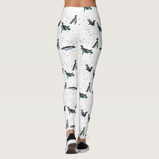 Bubbel Pinguïns Leggings (kies kleur) (Achterkant)