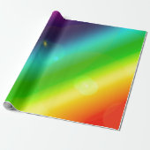 Bubbel regenboog cadeaupapier (Uitgerold)