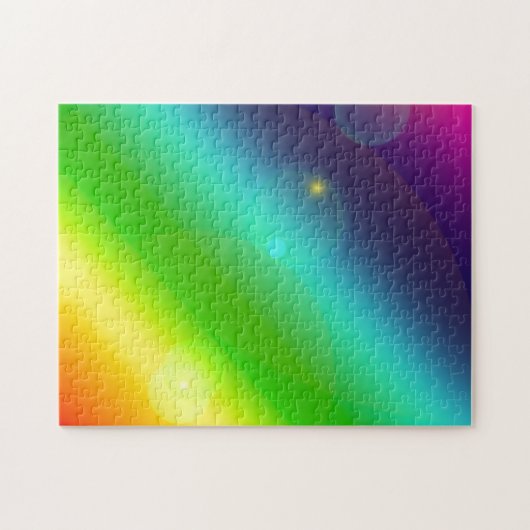 Bubbel regenboog legpuzzel (Horizontaal)