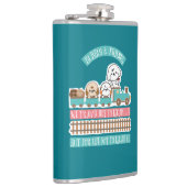Bubbel reizen met vrienden heupfles (Rechts)