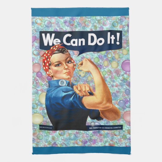 Bubbel Retro Houseechtgenote Kitchen Towel Theedoek (Verticaal)