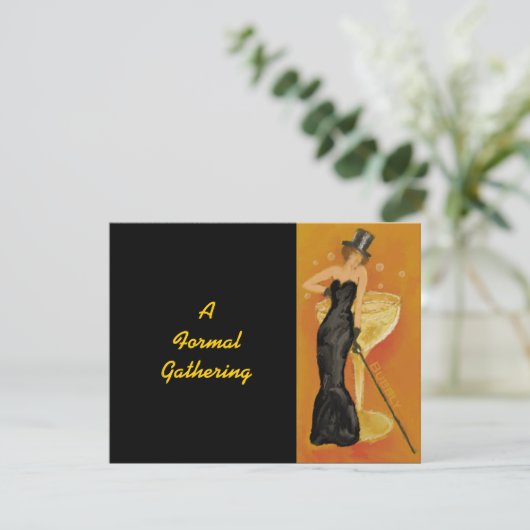 bubbel vieren Formele Kaart (Staand voorkant)