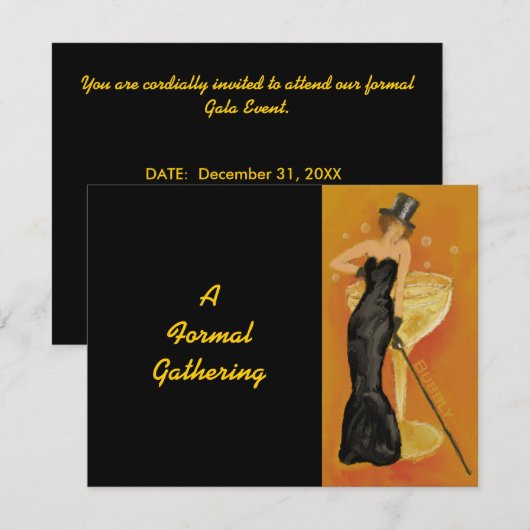  bubbel vieren Formele Kaart (Voorkant / Achterkant)