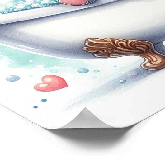 bubbelbad olifant poster (Hoek)