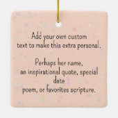 bubbelbad tijd schattig meisje in bad keramisch ornament (Achterkant)